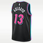 Bam Adebayo Miami Heat City Edition Men's Nike NBA Swingman Jersey