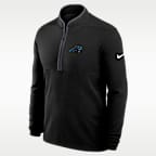 Carolina Panthers Logo Victory Men's Nike Dri-FIT NFL 1/2-Zip Long-Sleeve Top