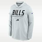 Buffalo Bills Sideline Men's Nike Dri-FIT NFL Long-Sleeve Hooded Top