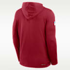 Arizona Cardinals Pure Fury Sideline Men's Nike Dri-FIT NFL Long-Sleeve Hooded Top