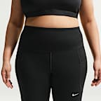 Shorts de ciclismo con bolsillos de tiro alto de 20 cm para mujer (talla grande) Nike One