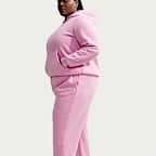 Pants de tiro alto oversized con dobladillo para mujer Nike Studio Fleece Medium Weight