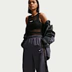 Pants deportivos de encaje de tiro medio holgados para mujer Nike Sportswear