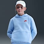 Sudadera con gorro sin cierre para niños talla grande Nike Sportswear Club Fleece