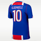 Jersey de futbol Nike Dri-FIT de Ousmane Dembélé del Paris Saint-Germain local 2026/27 Stadium para niños grandes