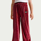 Conjunto de 2 piezas de pants y sudadera de terciopelo Swoosh Sparkle para niños talla pequeña Nike