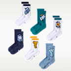 Nike Everyday Cushioned Big Kids' Crew Socks (6 Pairs)