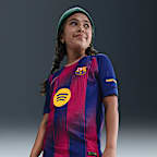 F.C. Barcelona 2025/26 Match Home Older Kids' Nike Dri-FIT ADV Football Authentic Shirt