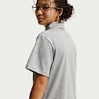Polo de manga corta Nike Sportswear Club de tejido Knit para niños talla grande