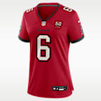 Baker Mayfield Tampa Bay Buccaneers 50th Anniversary Women’s Nike NFL Game Jersey