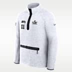 Sudadera Nike de la NFL de medio cierre para hombre Seattle Seahawks Jaxon Smith-Njigba Super Bowl LX Opening Night Tech Fleece