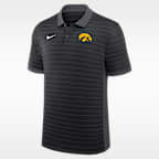 Iowa Sideline Victory Stripe Men's Nike Dri-FIT College Polo