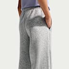 Pants con dobladillo abierto para niña Nike Sportswear Studio Fleece