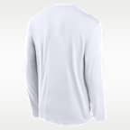 Playera universitaria de manga larga Nike Dri-FIT para hombre Michigan State Courtside Basketball Shootaround Legend