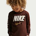 Nike Sportswear Toddler Frosted Futura Long-Sleeve T-Shirt
