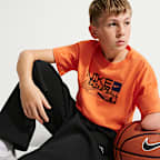 Pants de básquetbol de tejido Fleece cepillado para niños talla grande Nike Standard Issue