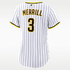 Jersey Nike Replica de la MLB para mujer Jackson Merrill San Diego Padres