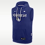 Los Angeles Dodgers Authentic Collection Standard Issue Men's Nike Dri-FIT MLB Sleeveless Pullover Hoodie