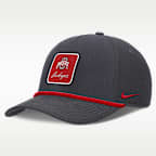 Ohio State Legacy Letter Rise Men's Nike Dri-FIT College A-Frame Adjustable Hat