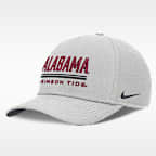Gorra universitaria Nike Dri-FIT ajustable para hombre Alabama Sideline Practice Rise