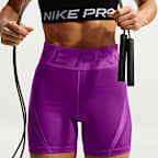 Short taille haute Dri-FIT Nike Pro Sculpt 13 cm pour femme