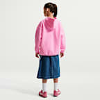 Sudadera con gorro sin cierre oversized para niña Nike Sportswear Studio Fleece