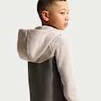 Sudadera con gorro con cierre completo para niños grandes Nike Sportswear Tech Fleece