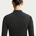 Chamarra cropped de cierre completo para mujer NikeSKIMS Ribbed Seamless