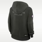 New York Jets Rivalries Collection Sideline Women's Nike Dri-FIT NFL Pullover Hoodie