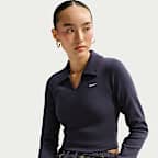 Nike Sportswear Women's Tight Long-Sleeve Cropped Polo