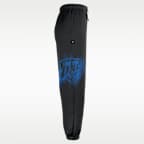 Pants de básquetbol de tejido Fleece Therma-FIT para hombre Oklahoma City Thunder Standard Issue