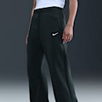 Pants de tiro alto de pierna amplia para mujer Nike Sportswear Phoenix Fleece
