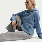 Pantalon taille mi-haute à jambes larges Nike Studio Fleece Medium Weight pour femme