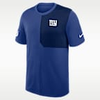 New York Giants Sideline Coach Men's Nike Dri-FIT NFL Top