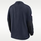 Chicago Bears Feel The Pressure Men's Nike Dri-FIT NFL 1/2-Zip Top
