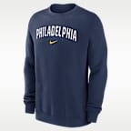 Philadelphia Phillies 2-Hit Men's Nike MLB Pullover Crew