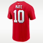 Drake Maye New England Patriots Men's Nike NFL T-Shirt