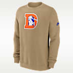 Denver Broncos Swing Pass Rewind Club Men's Nike NFL Pullover Crew
