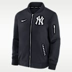 New York Yankees Authentic Collection Dugout Men's Nike MLB Full-Zip Bomber Jacket