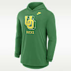 Oregon Legacy Men's Nike Dri-FIT College Long-Sleeve Hooded T-Shirt
