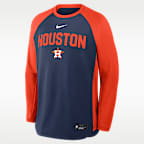 Houston Astros Authentic Collection Men's Nike Dri-FIT Pullover Crew