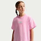 Playera de corte cuadrado para niña talla grande Nike Sportswear