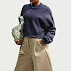 Nike Studio Fleece Medium Weight Women's Oversized Cropped Crew