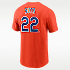 Playera Nike de la MLB para hombre Juan Soto New York Mets Cooperstown 40th Anniversary