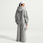 Sudadera con gorro plisada oversized de cierre completo para mujer Nike Studio Fleece Heavyweight