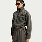 Veste oversize à 3/4 de zip NikeSKIMS Sherpa pour femme