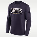 Minnesota Vikings Rivalries Collection Sideline Legend Men's Nike Dri-FIT NFL Long-Sleeve T-Shirt