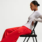 Nike Sportswear Women's Mid-Rise Wide-Leg Track Pants