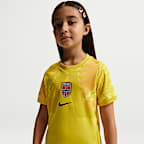 Norway 2026 Stadium Goalkeeper Older Kids' Nike Dri-FIT Football Replica Short-Sleeve Shirt