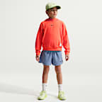 Sudadera con gorro sin cierre Nike Pro Dri-FIT de tejido Fleece para niños talla grande